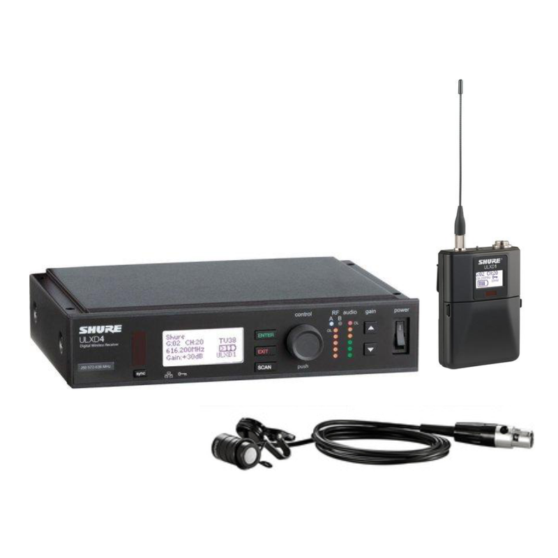 Shure ULXD14/83 Lavalier Wireless Microphone System (X52: 902 to 928 MHz)