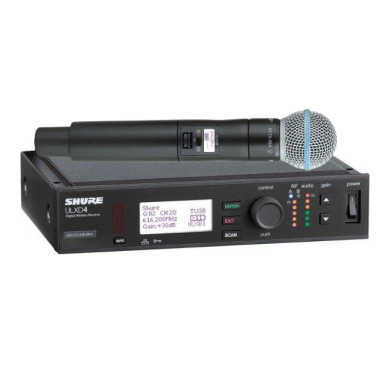 Shure ULXD24/B58 Digital Wireless Handheld Microphone System with Beta 58A Capsule (G50: 470 to 534 MHz)