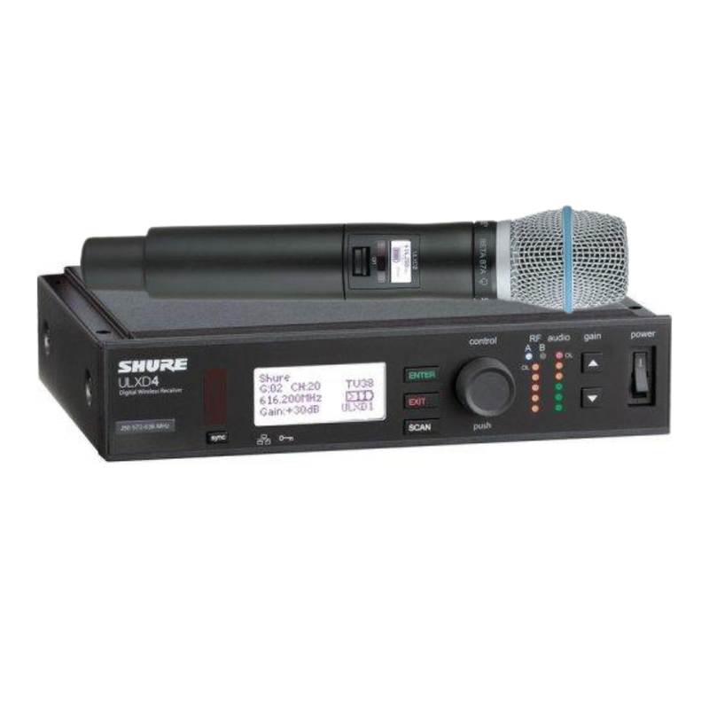 Shure ULXD24/B87A Digital Wireless Handheld Microphone System with Beta 87A Capsule (H50: 534 to 598 MHz)