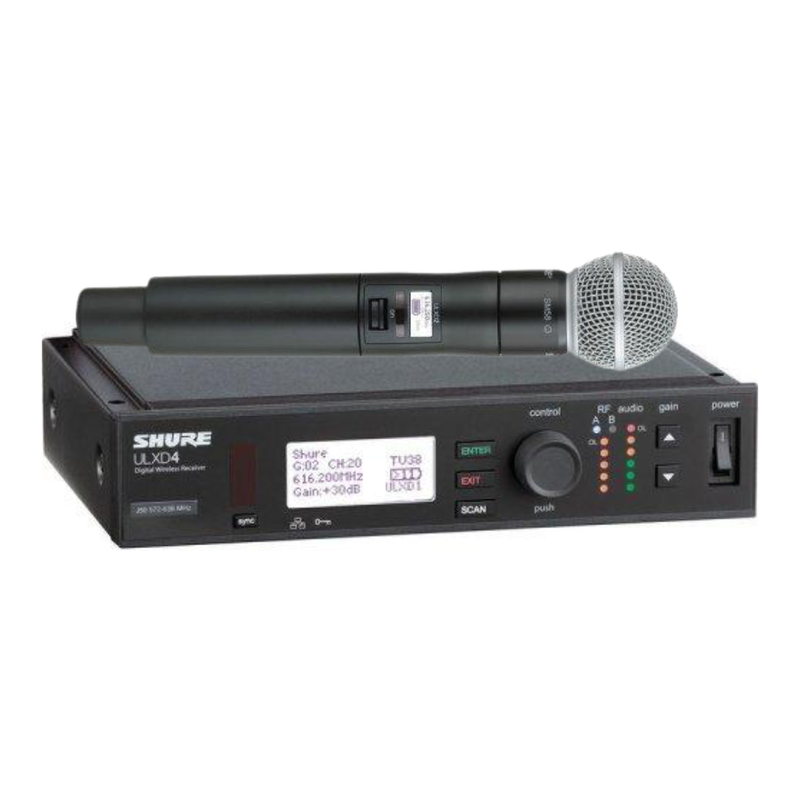 Shure ULXD24/SM58 Digital Wireless Handheld Microphone System with SM58 Capsule (X52: 902 to 928 MHz)