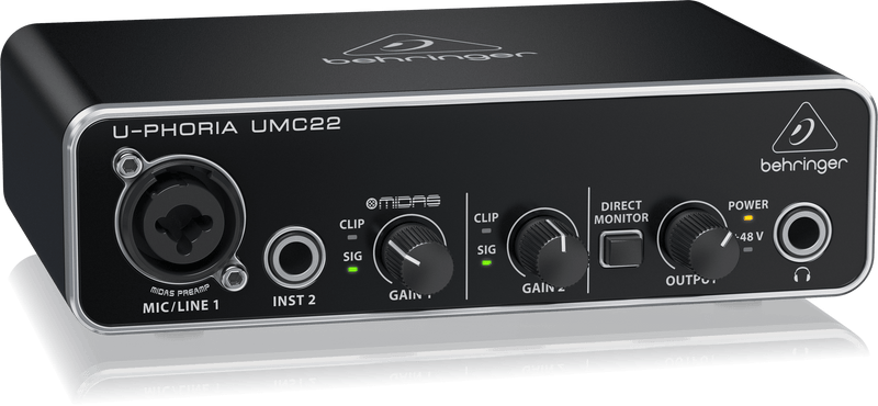 Interface audio USB Behringer UMC22