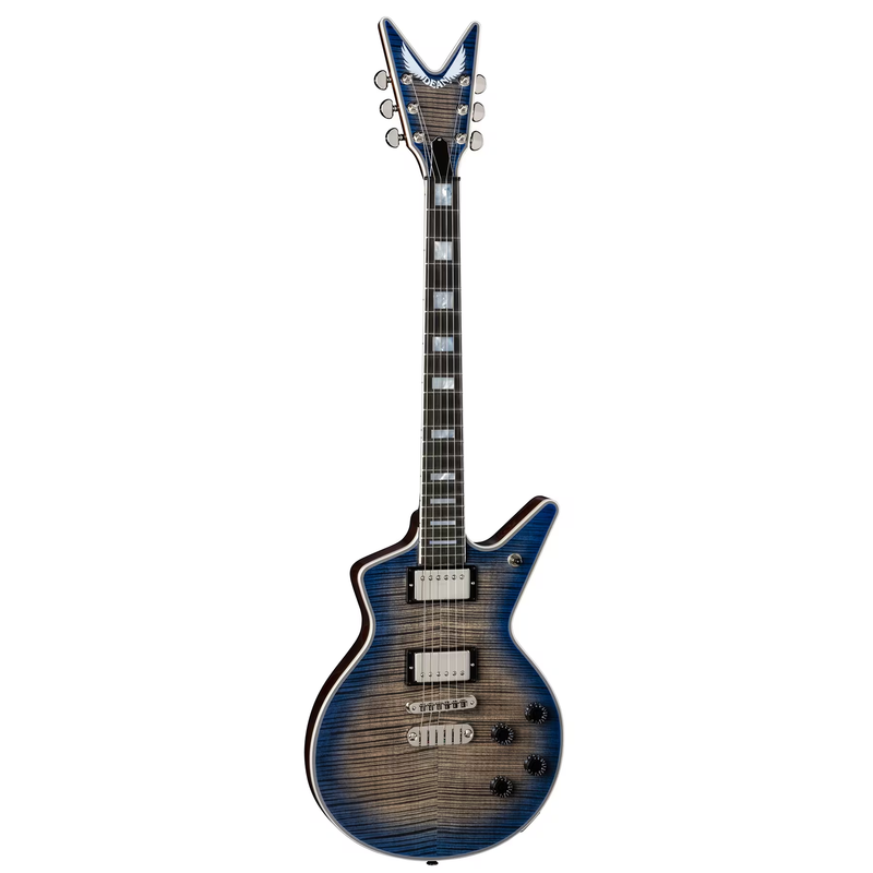 Dean Guitars USA CADI FM Cadillac Flame Top Electric Guitar (Blue Burst)