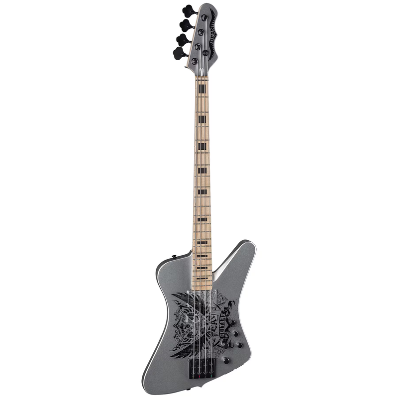 Dean Guitars USA ER HYBRID MLS USA Elliott Rubinson Tribute Hybrid Electric Bass (Metallic Silver)