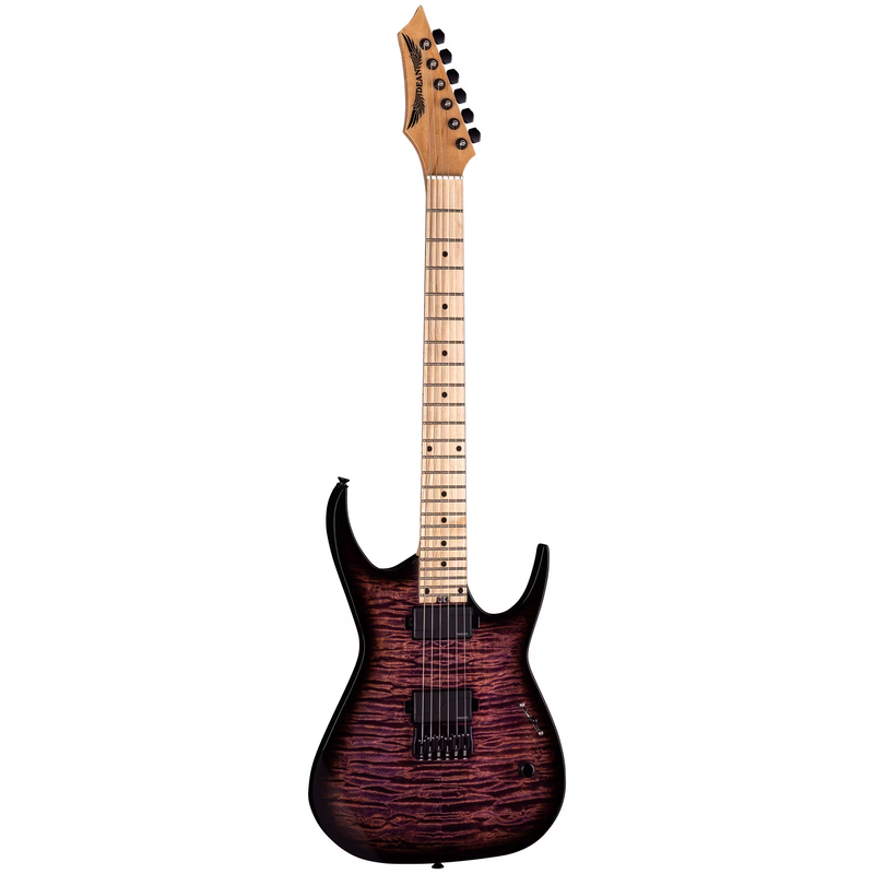 Dean Guitars USA EXILE JD TPB USA Exile Jon Donias Electric Guitar (Transparent Purple Burst)