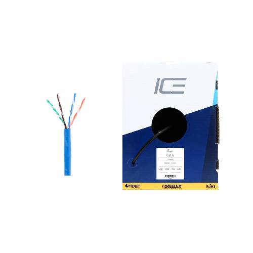 Ice Cable CAT6/BLU HDBaseT 23awg Cat6 Cable - 1000ft Box (Blue)