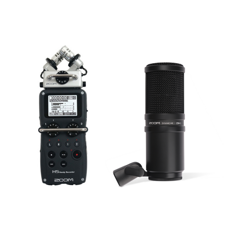 Zoom H5 Handy Recorder With Interchangeable Microphone System + FREE Zoom ZDM-1 Dynamic Microphone (BUNDLE)