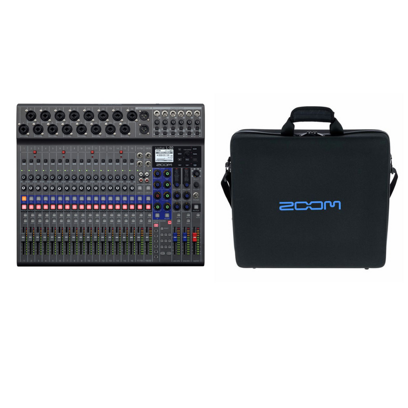 Zoom LIVETRAK L-20 Digital Recording/Mixing Console + FREE Zoom CBL-20 Carrying Bag for L-20 / L-12 (BUNDLE)