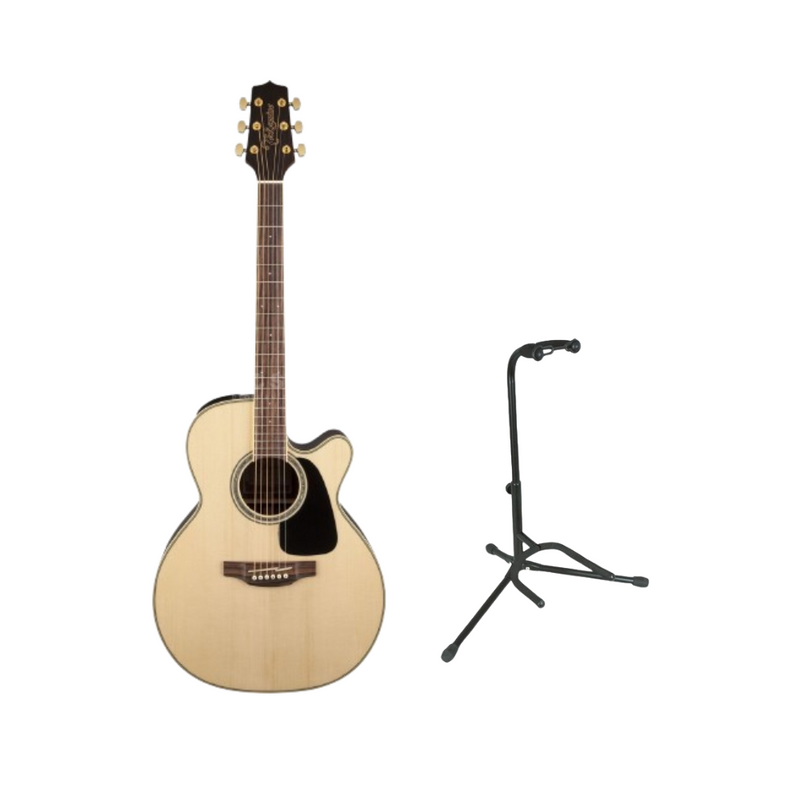 Takamine GN51CE-NAT Nex Cutaway Body Acoustic Electric (Natural Satin) + FREE On-Stage XCG-4 Classic Guitar Stand (BUNDLE)