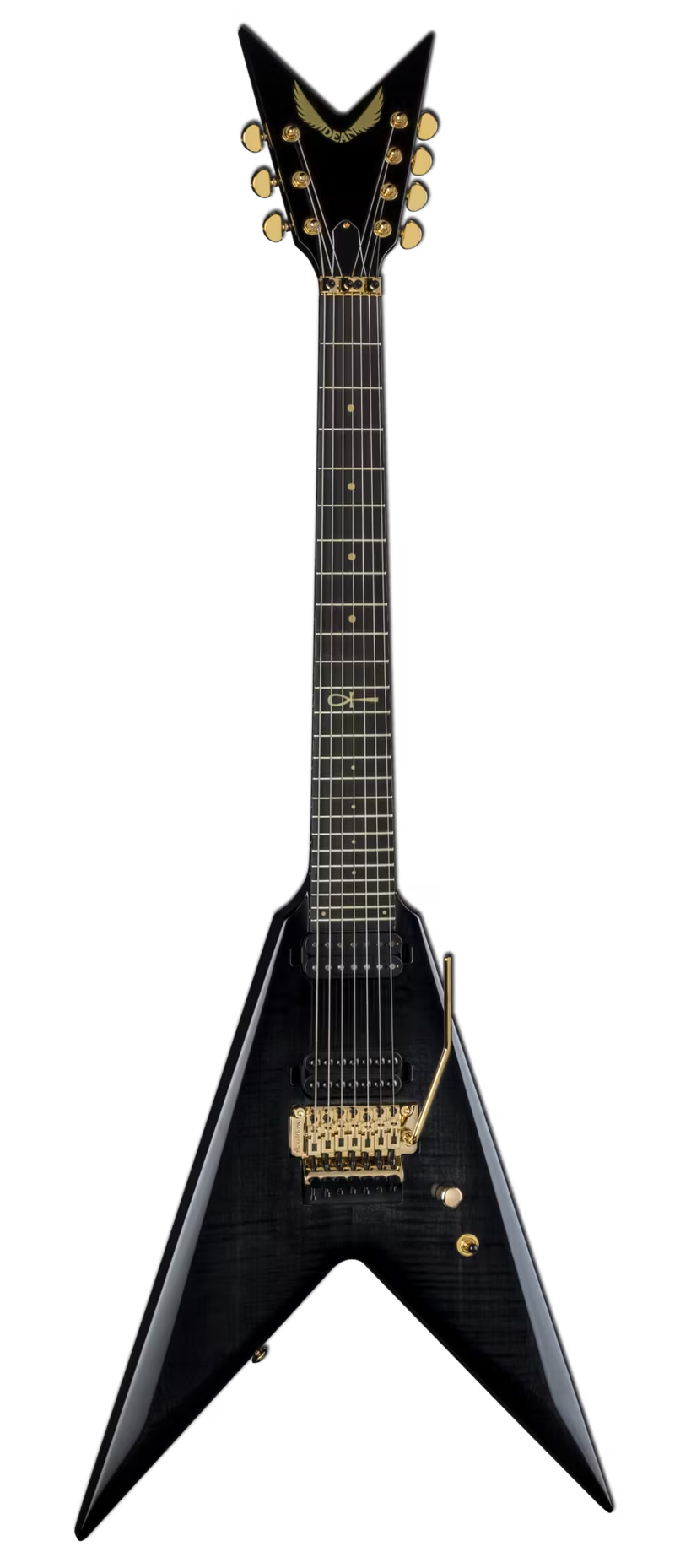 Dean Guitars VEN KS SEL 7 TBK Karl Sanders V 7 String Electric Guitar (Transparent Black)