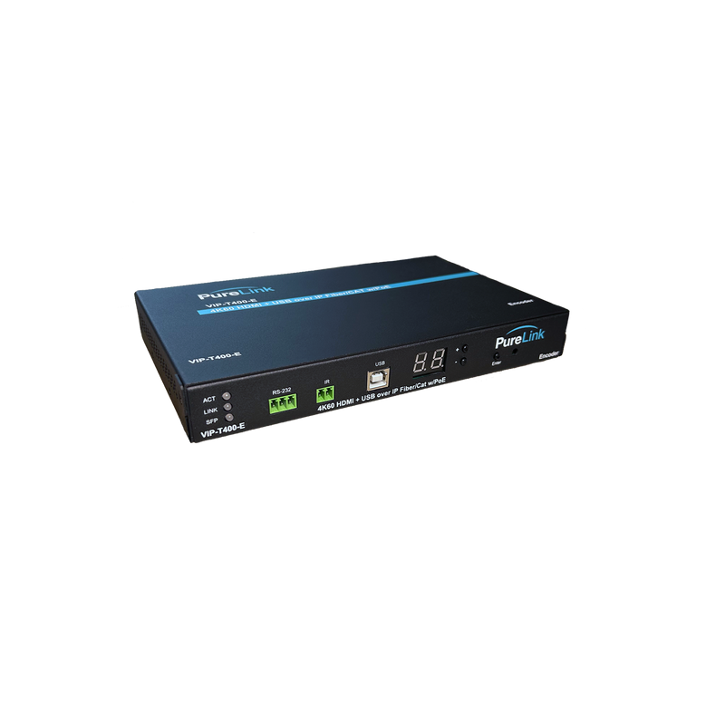 PureLink VIP-T400-E 4K60 HDMI & USB/KM CAT & Fiber AV Over IP Encoder