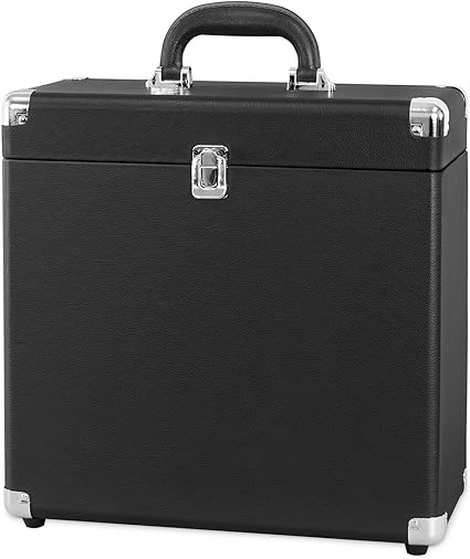 Victrola VSC-20-BK-CAN Record Storage Case (Black)