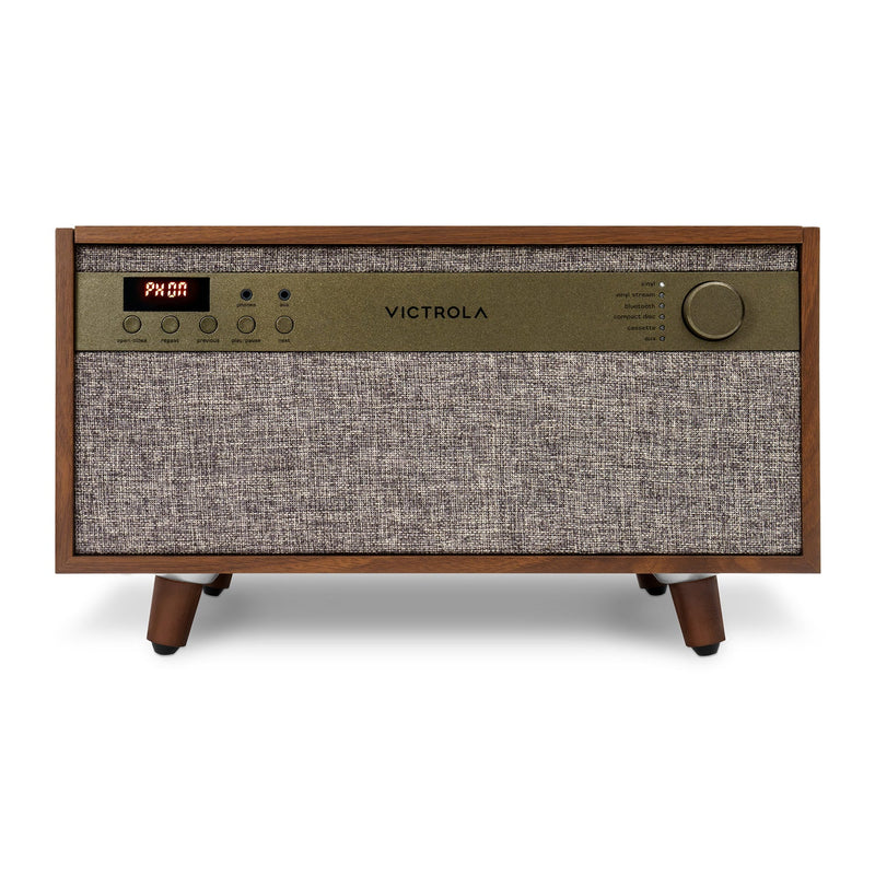 Victrola CENTURY 6-In-1 Wood Record Player (Walnut)