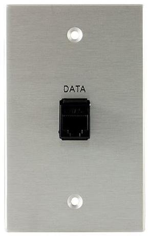 Covid W1102F-CA Cat 5 Wall Plate (Clear Anodized)