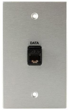 Covid W1102S-CA Cat 5 Wall Plate (Clear Anodized)