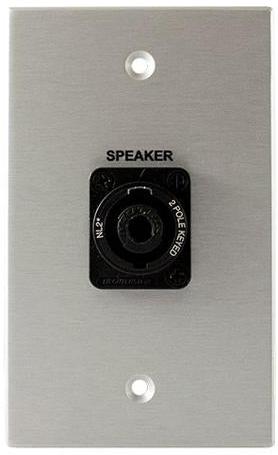 Covid W1122S-CA Neutrik 2 Pole Speakon Wall Plate (Clear Anodized)