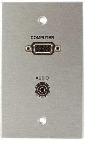 Covid W1200F-CA VGA Female Wall Plate (Clear Anodized)