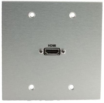 Covid W2114P-CA HDMI Pigtail Female Wall Plate (Clear Anodized)