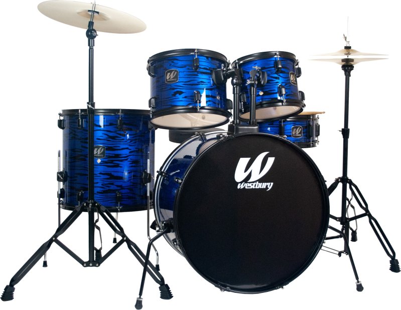 Westbury 400 SERIES 5-Piece Studio Drumset (Blue Oyster)