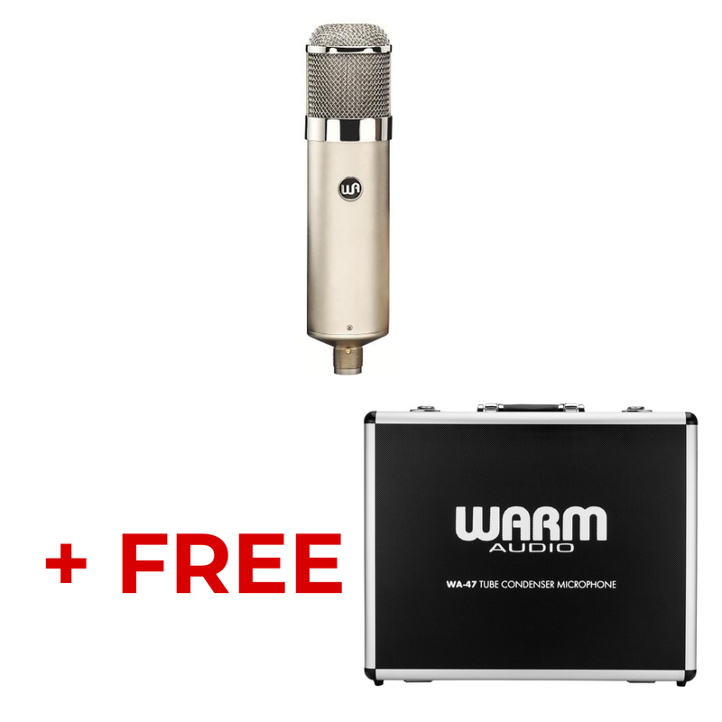 Warm Audio WA47 Tube Condenser Microphone + FREE Flight Case (BUNDLE)