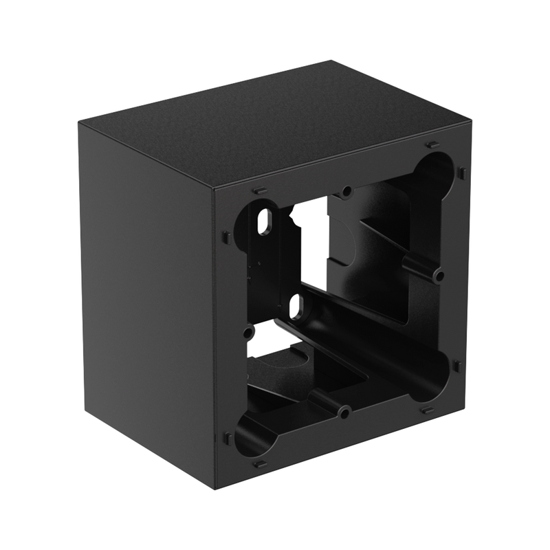 Audac WB200/SB Surface Mount Wall Box - 80x80 (Black)