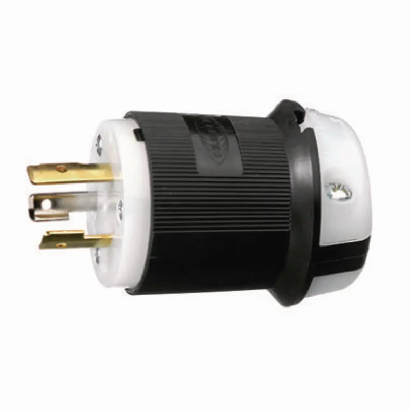 Hubbell 2311BK Male Inline Twist-Lock Plug (Black)