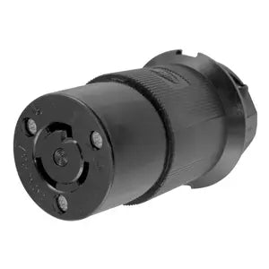 Hubbell 2313BK Female Inline Twist-Lock Connector (Black)