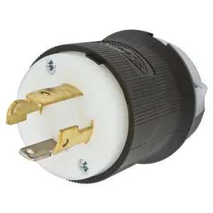 Hubbell HBL2711 Male 125-250V/30A Twist-Lock 4-Wire Inline Connector