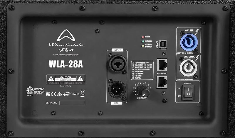 Haut-parleur line array actif Wharfedale WLA-28A - 2 x 8″