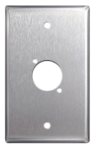 Digiflex DGP-1G-STEEL-2J Single Gang Steel Wall Plate w/2x NJ3FP6C Connector