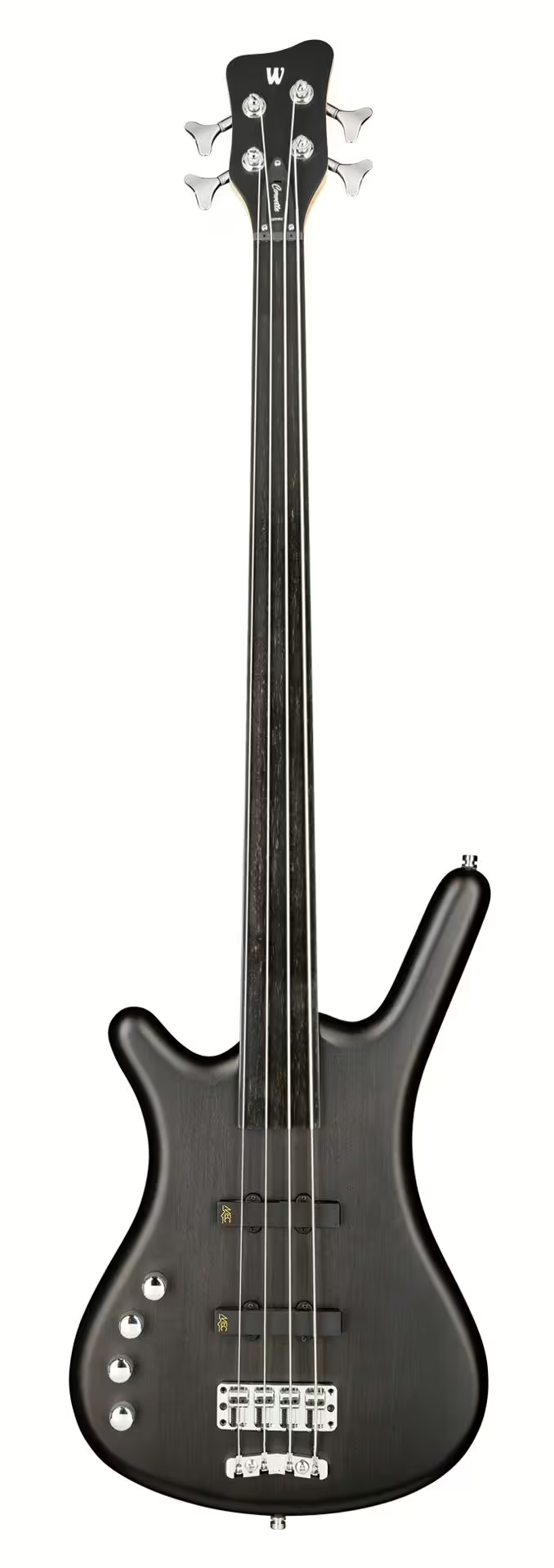 Warwick RockBass CORVETTE BASIC Left-handed Fretless Electric Bass Guitar (Nirvana Black Transparent Satin)