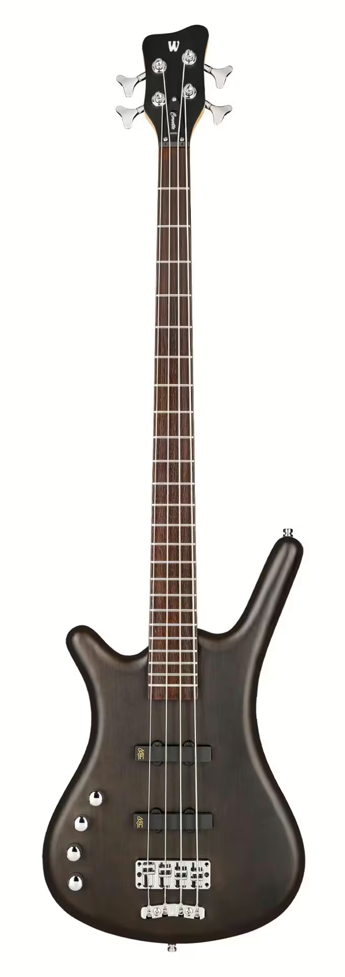 Warwick RockBass CORVETTE BASIC Left-Handed Electric Bass Guitar (Nirvana Black Transparent Satin)