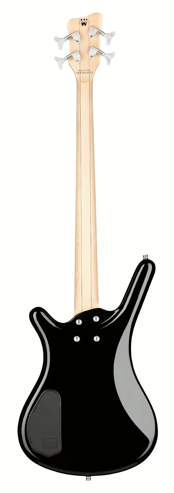 Warwick RockBass CORVETTE BASIC Medium Scale Electric Bass Guitar (Solid Black High Polish)