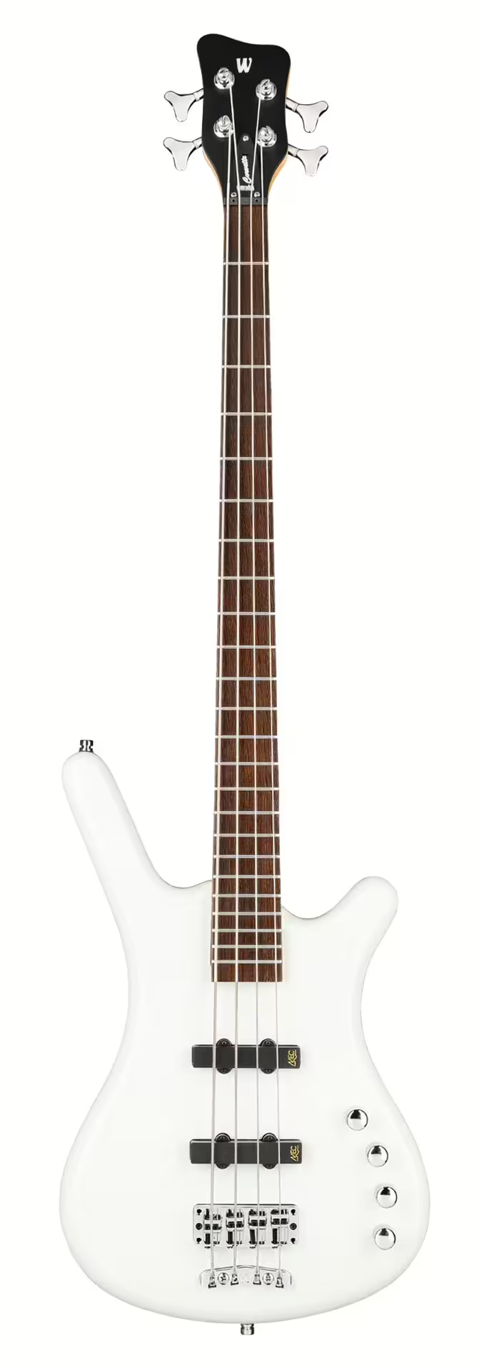 Warwick RockBass CORVETTE BASIC Electric Bass Guitar (Solid White High Polish)