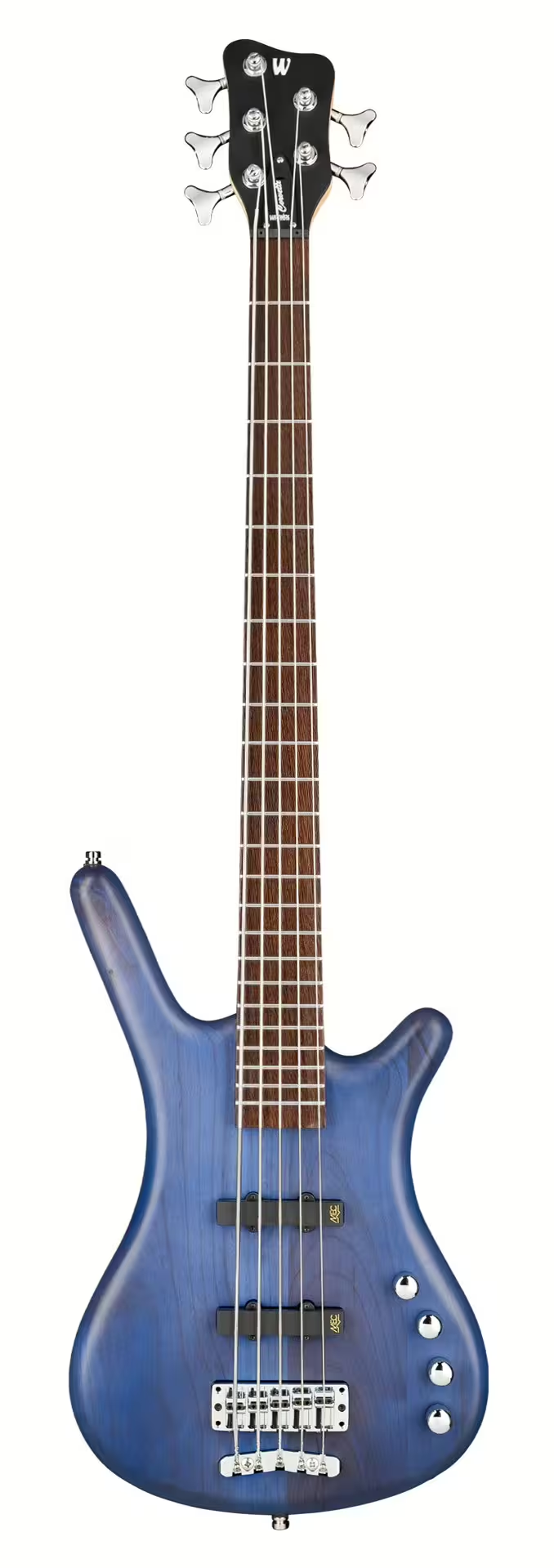 Warwick RockBass CORVETTE BASIC 5-String Electric Bass Guitar (Ocean Blue Transparent Satin)