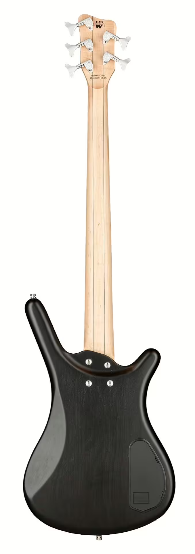 Warwick RockBass CORVETTE BASIC Left-Handed 5-String Fretless Electric Bass Guitar (Nirvana Black Transparent Satin)