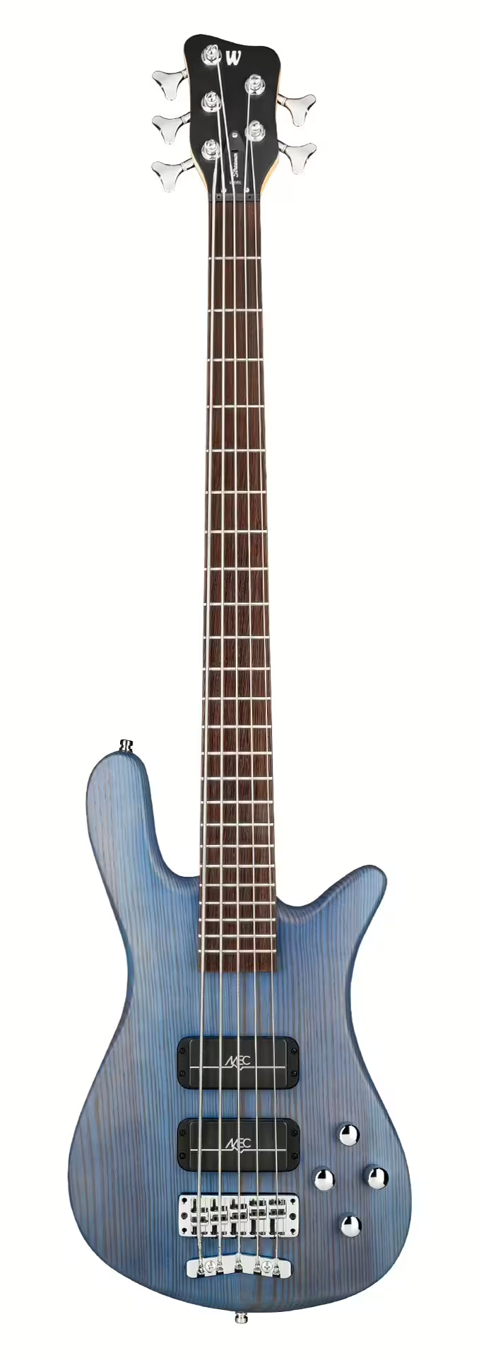 Warwick RockBass STREAMER STANDARD 5-String Electric Bass Guitar (Ocean Blue Transparent Satin)
