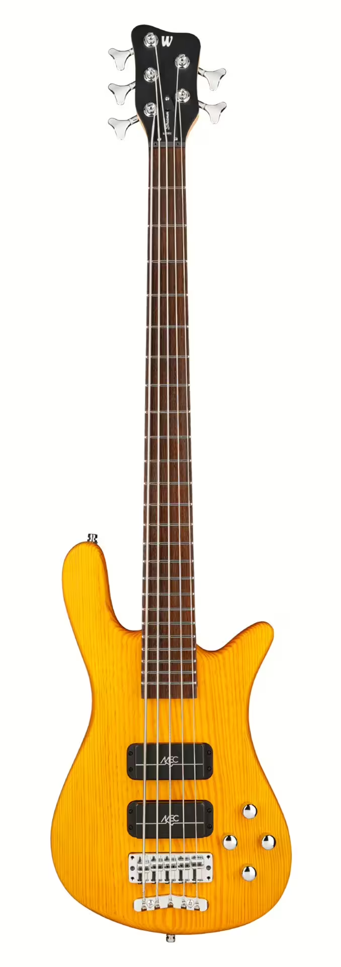 Warwick RockBass STREAMER STANDARD 5-String Electric Bass Guitar (Honey Violin Transparent Satin)