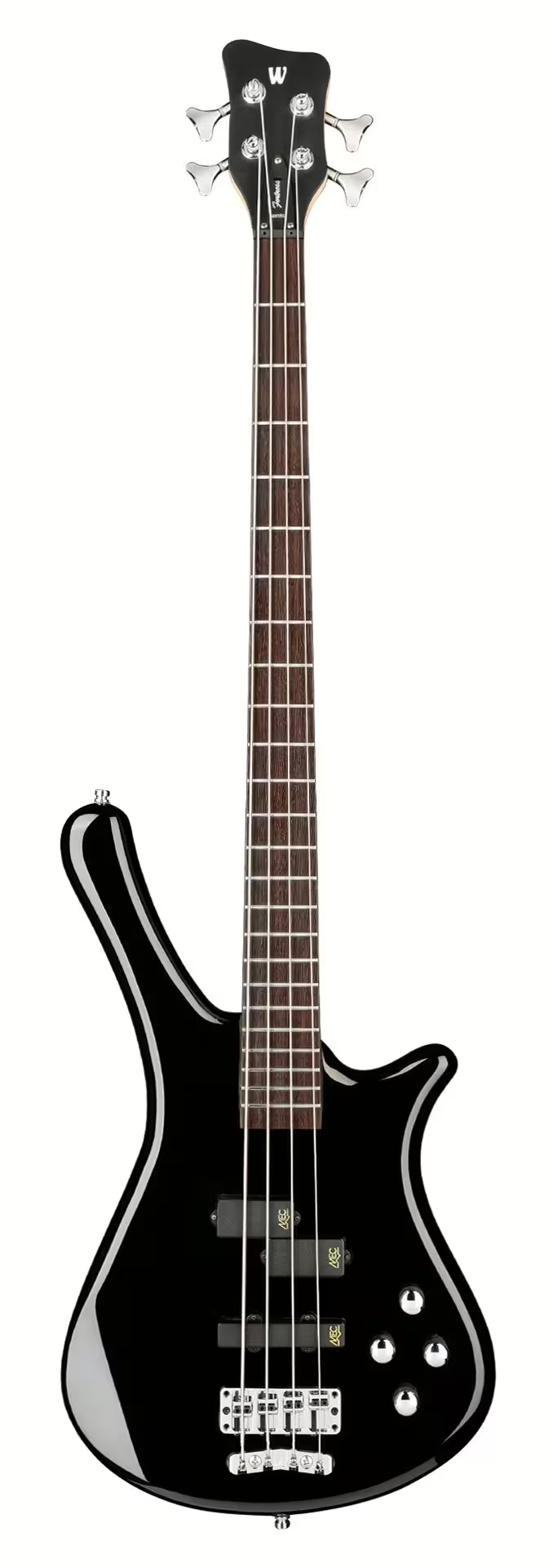 Warwick RockBass FORTRESS Electric Bass Guitar (Solid Black High Polish)