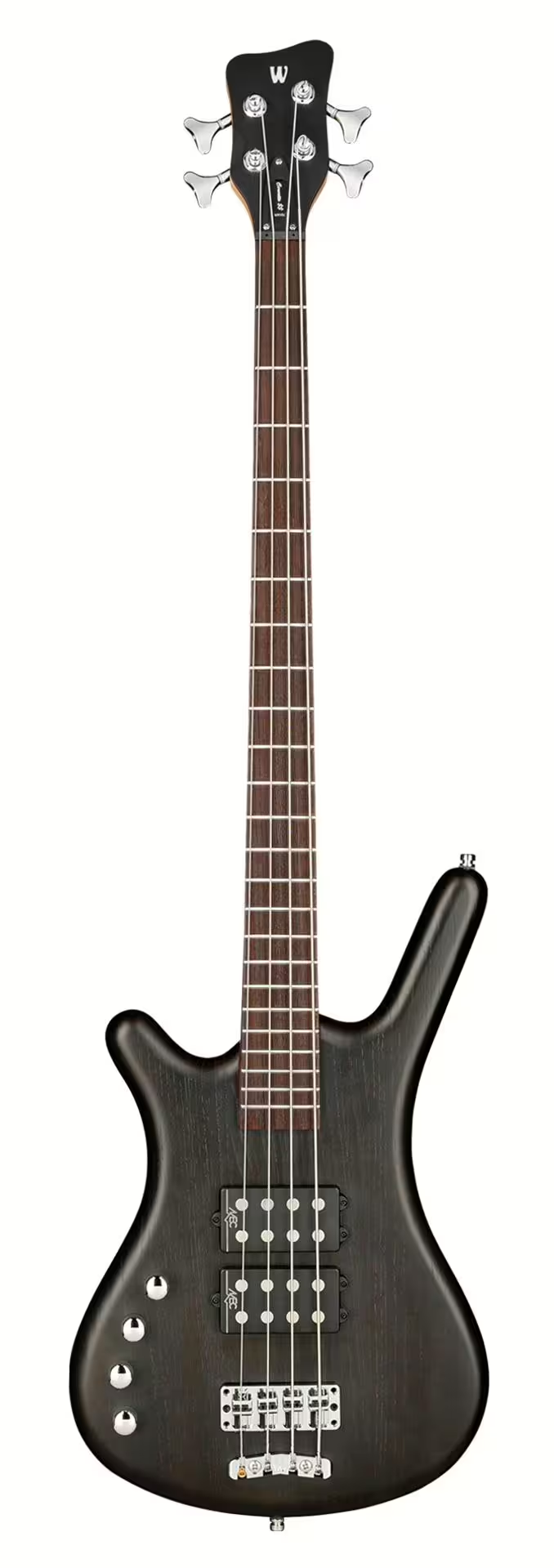 Warwick RockBass CORVETTE $$ Left-Handed Electric Bass Guitar (Nirvana Black Transparent Satin)