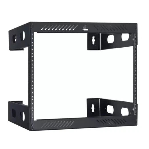 Lowell WXR-818 Slim Wall Mount AV Rack - 8U x 18 "D