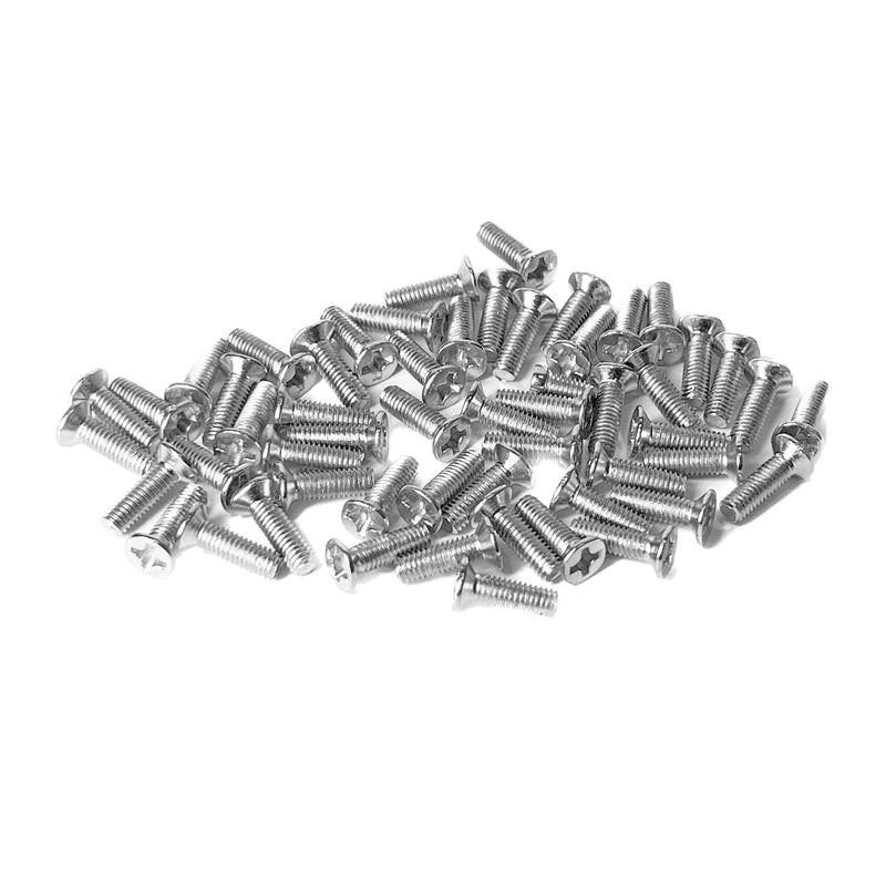 ProX X-50SDR 50 Pack of Screws and Nuts for D Series Panel Rack Connectors (M2.5 -0.45 x 8mm) Phillips