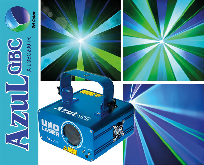 Lumière à effet laser ProX X-LGBC200IR Azul GBC