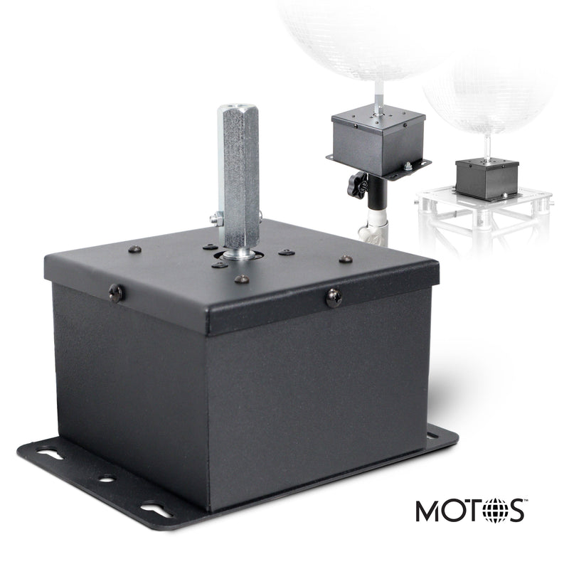 ProX X-MOTOS-BL Motos Boule de rétroviseur verticale universelle oscillante 1 tr/min (Noir)