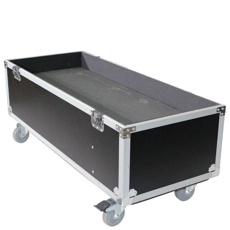 Flight case ProX X-EVO1250X2W ATA pour 2 baies compactes RCF EVOX12 ou EV Evolve 50, convient à deux haut-parleurs et caissons de basses