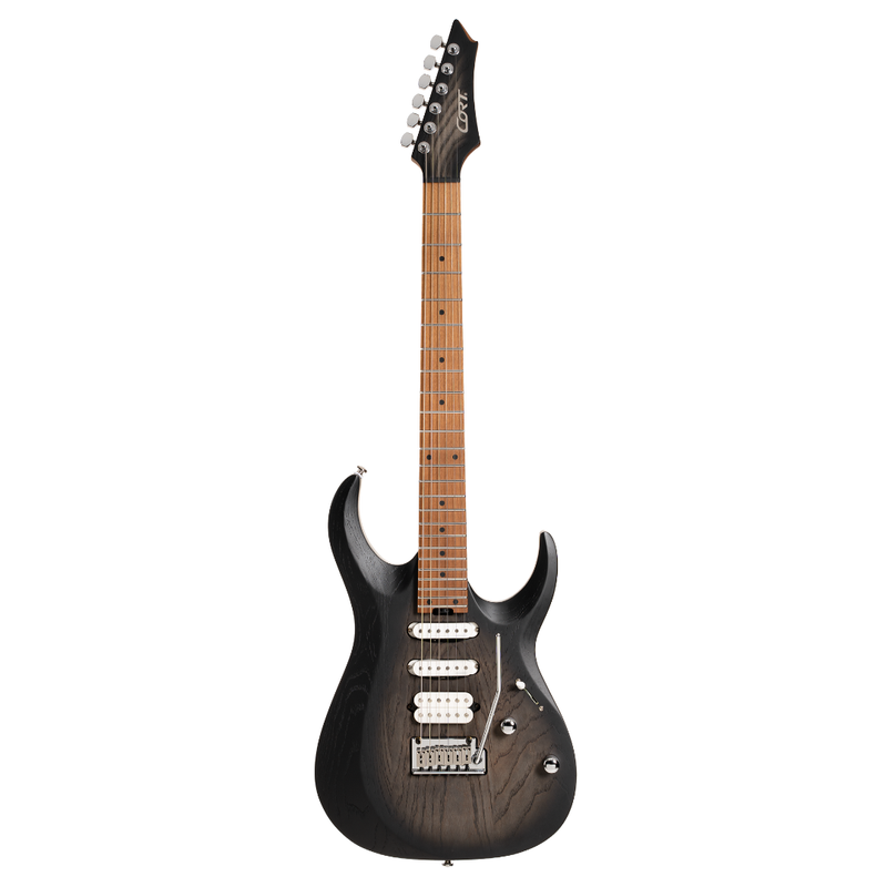 Guitare électrique Cort X700 TRIALITY (Open Pore Black Burst)