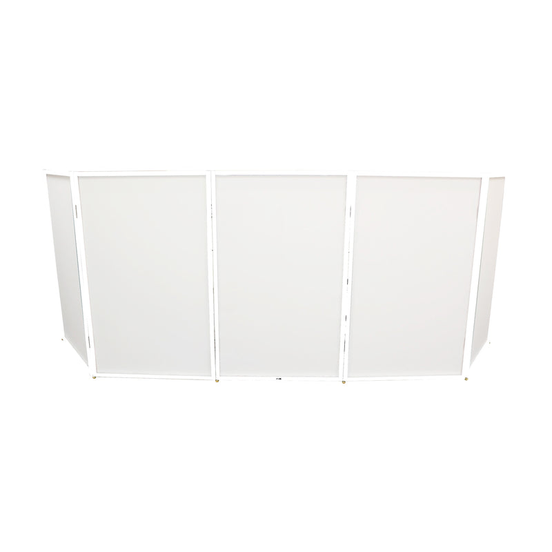 ProX XF-5X3048W 5 Panel - White Frame DJ Facade W-SS Quick Release 180° Charnières 