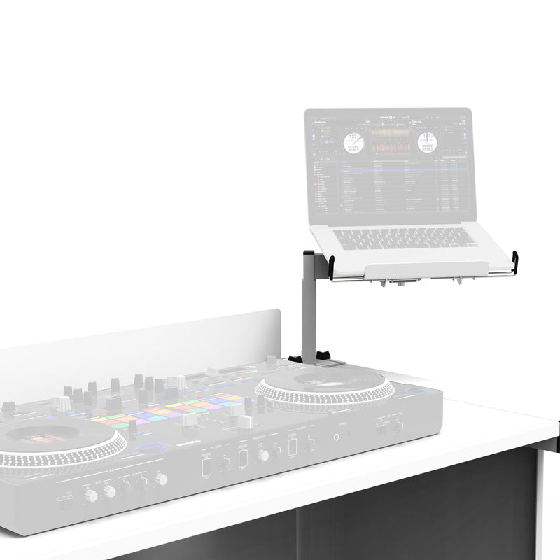 ProX XF-B3LSWH Universal Side Laptop Shelf Mounting Stand for B3 DJ Table Workstation (White)