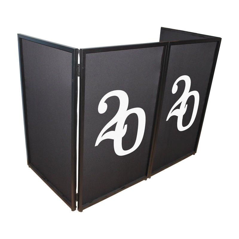 ProX XF-S2020X2 2020 Numerical Facade Enhancement Scrims - White Numbers on Black, Set of Two