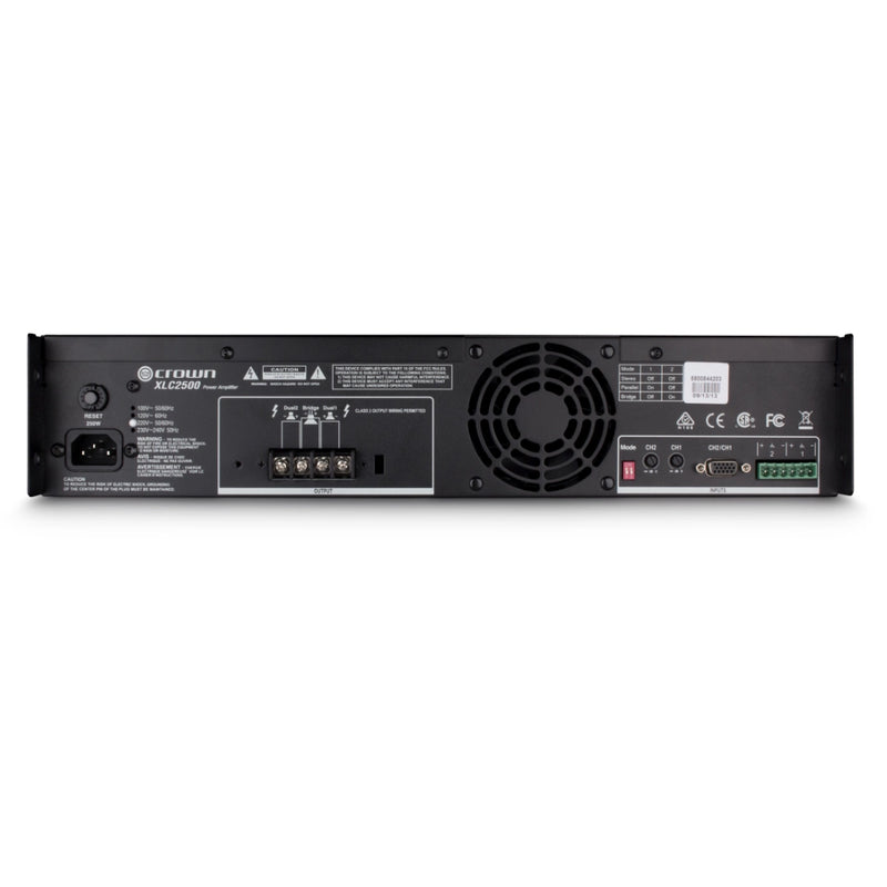 Crown XLC2500 2 Channel 500W @ 4Ω Power Amplifier