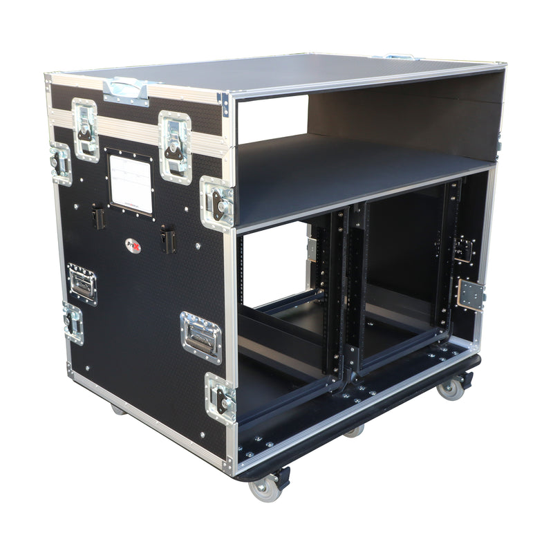 ProX XS-12UX2DTWCODUO ATA Flight Style Mixing Console Case with Flight Style Mixing Console Case and Side Tables